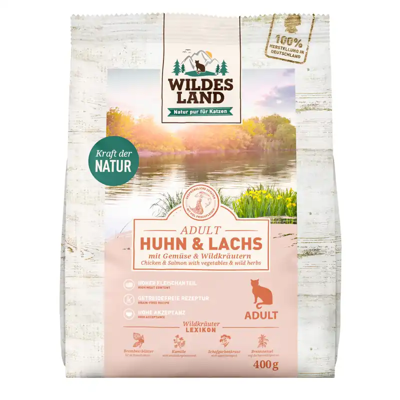 WILDES LAND Huhn+Lachs 400 g Nur Für Kurze Zeit